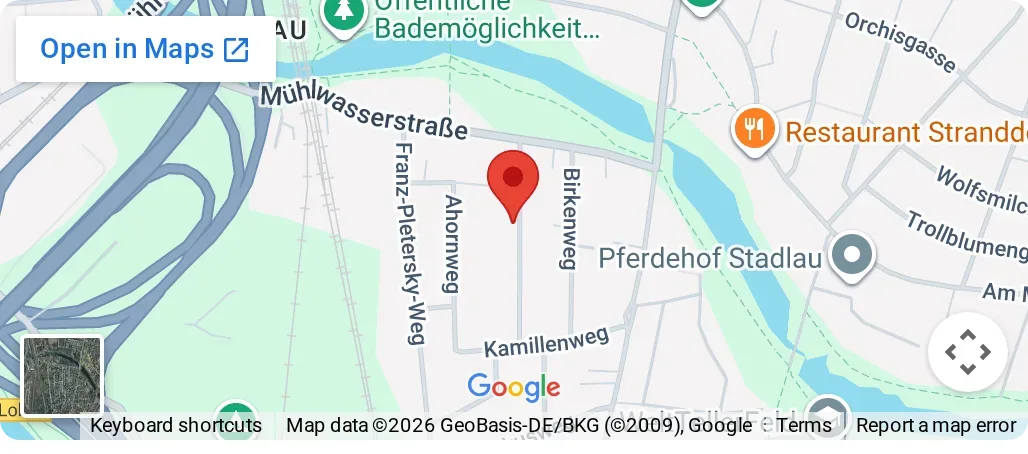 Karte: Standort der K&K Geotechnik in 1220 Wien